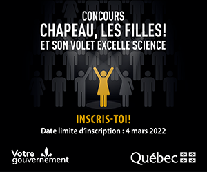 Concours : Chapeau, les filles! et son volet Excelle Science
