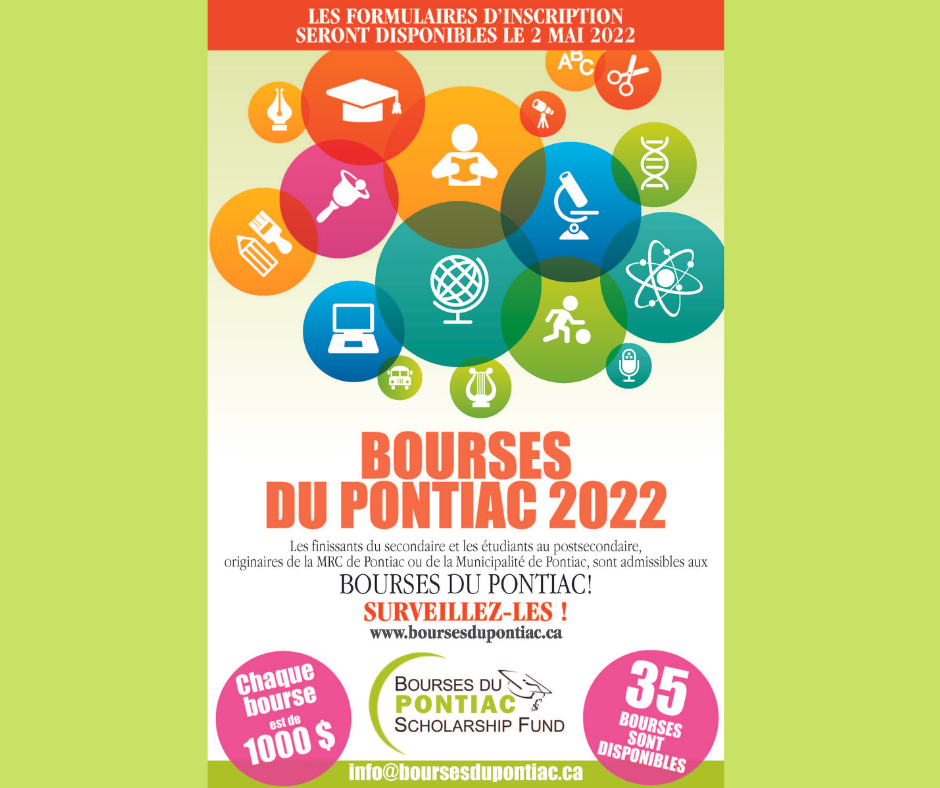 Bourses pour les finissants du secondaire du Pontiac