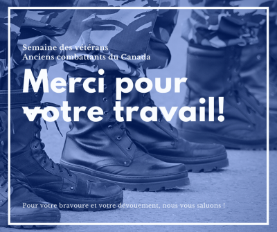 La Semaine des vétérans par les élèves de 1re secondaire à la Cité étudiante de la Haute-Gatineau