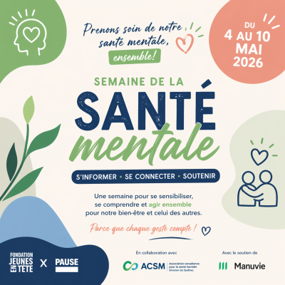 Semaine de la santé mentale : une invitation à prendre soin de soi et des autres