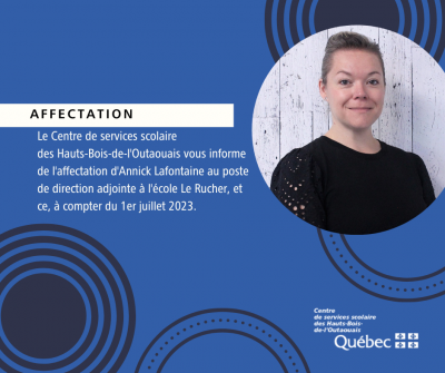Une nouvelle direction adjointe à l’École Le Rucher