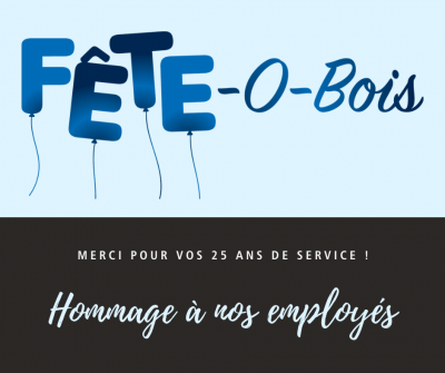 Merci à nos employés qui ont eu 25 ans de service au 30 juin 2021