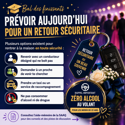 Bal des finissants : prévoir un retour sécuritaire