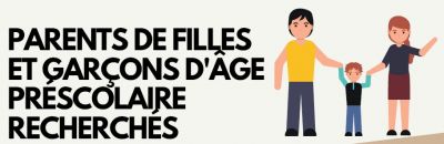 PARENTS recherchés pour une étude  d’enfants autistes d’âge préscolaire