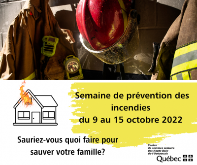 Semaine de prévention des incendies : du 9 au 15 octobre 2022