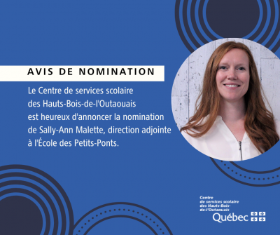 Nomination d’une direction adjointe à l’École des Petits-Ponts