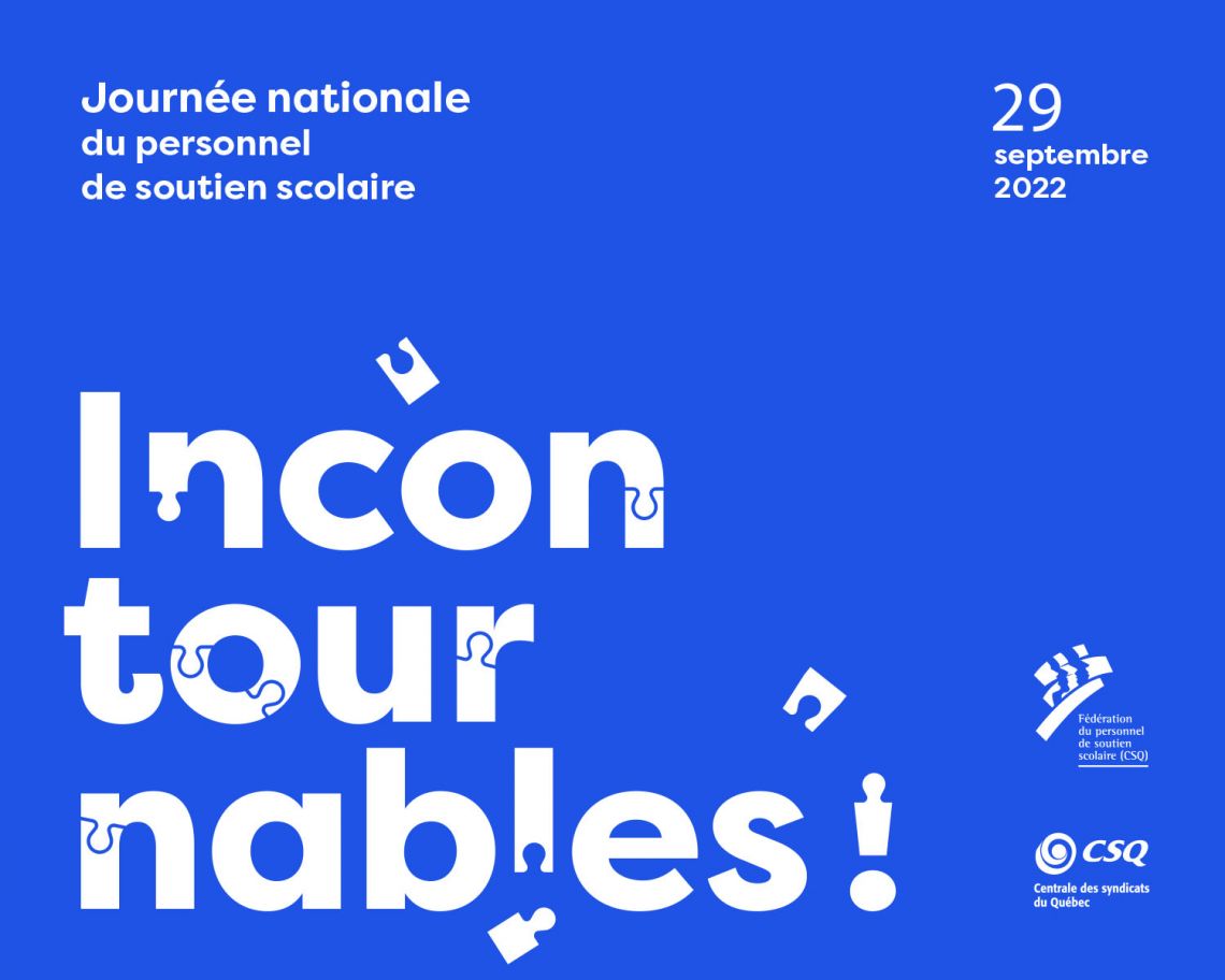 Les 29 septembre, on souligne la journée nationale du personnel de soutien scolaire
